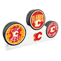 Calgary Flames - 3 Puck Podium Set