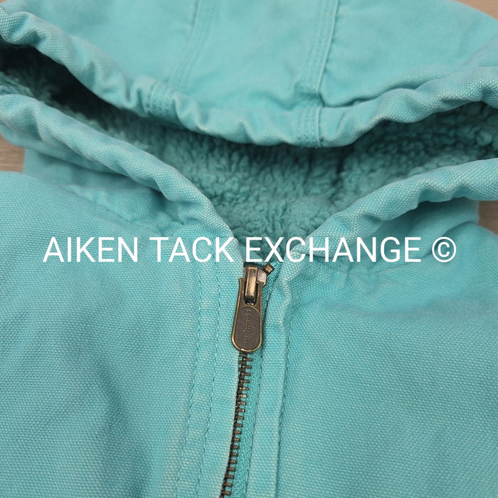 Carhartt Sherpa Lined Canvas Hooded Jacket, Size Medium