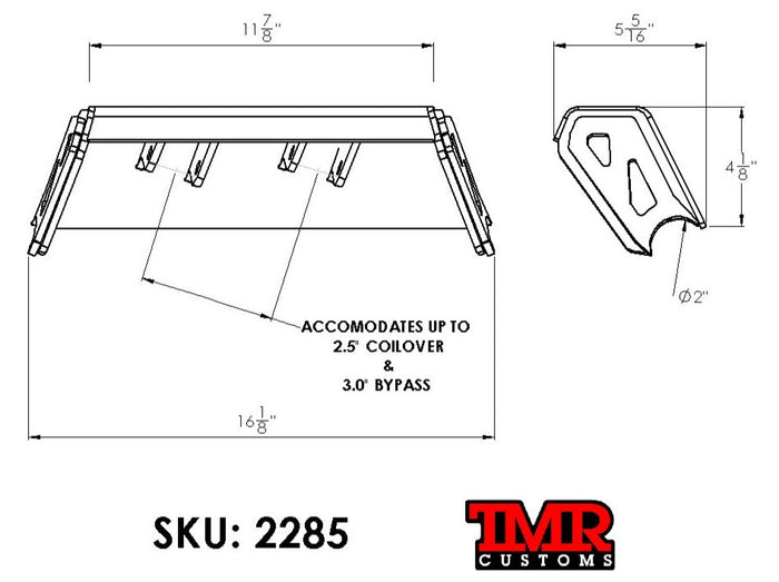 Chassis Side Dual Shock Brackets