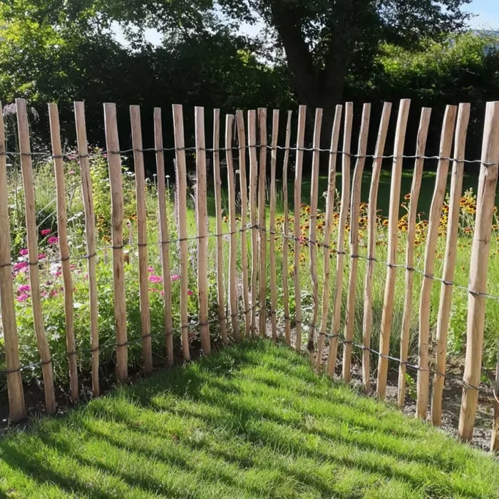 Chestnut Heavy Duty Paling Fence Roll with Steel Wire
