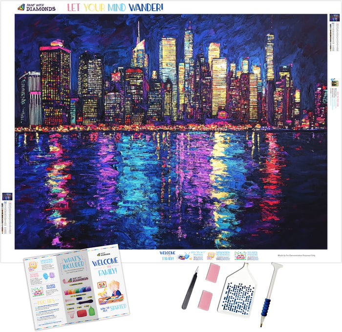 City Lights of New York Skyline