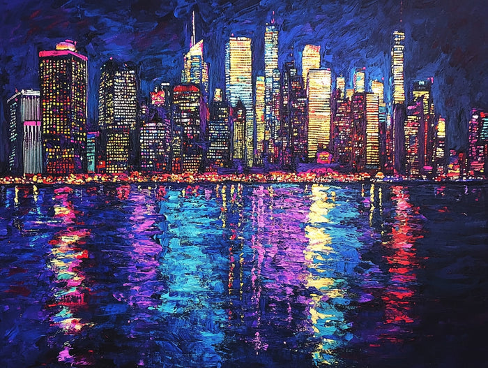 City Lights of New York Skyline