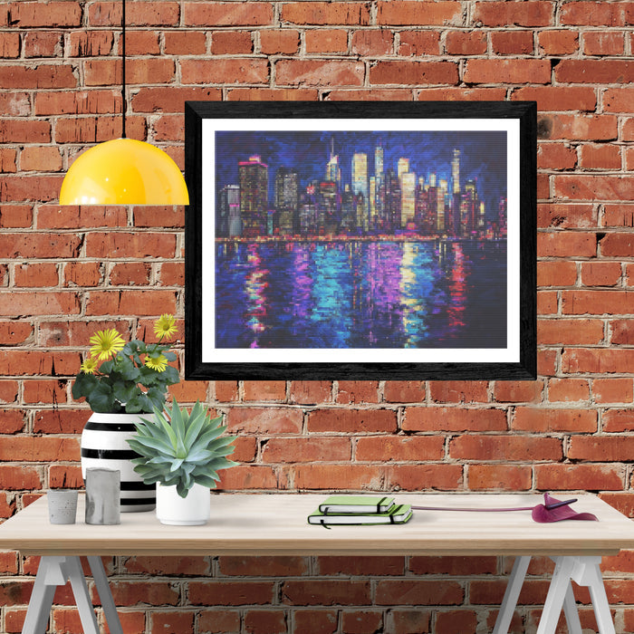 City Lights of New York Skyline