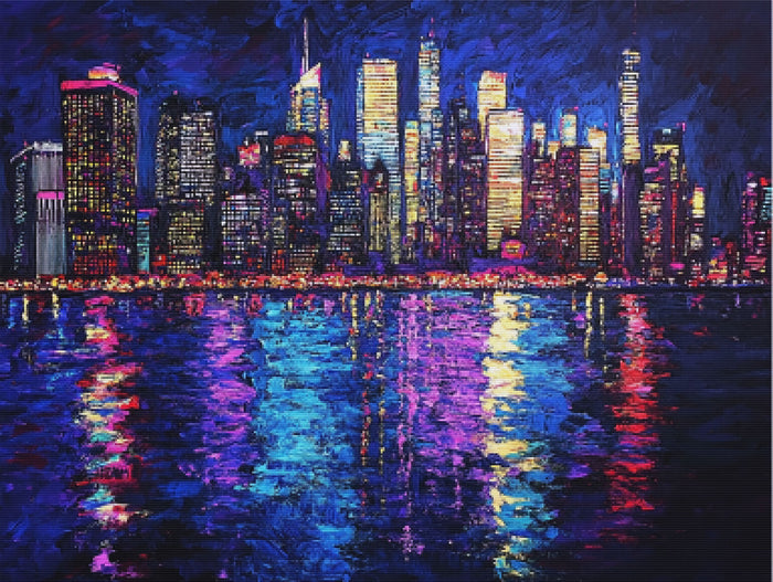 City Lights of New York Skyline