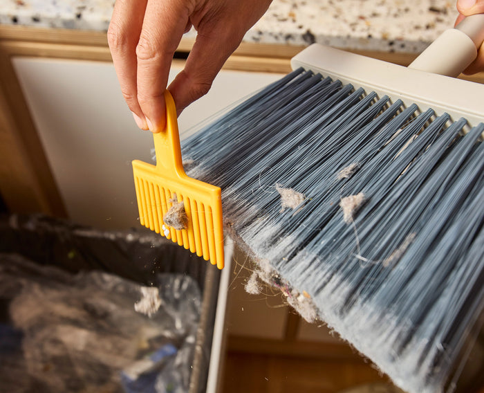 [half-width] CleanTech™ Wall-mounted Broom, Dustpan & Brush Set