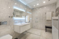 Frameless Illuminated Bathroom Mirror