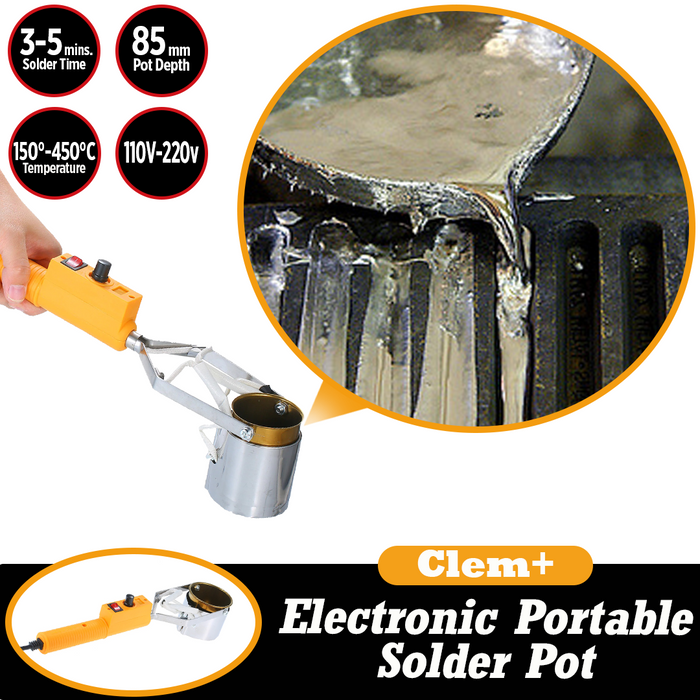 Clem+ Electronic Portable Solder Pot