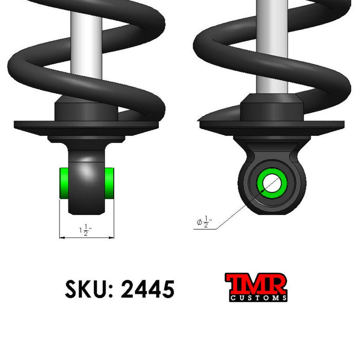 Coil Over Shock Spacer (1/2" Bolt x 1-1/2" Mounting Width)