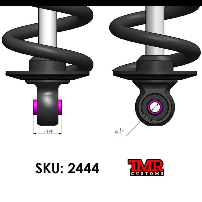 Coil Over Shock Spacer (1/2" Bolt x 1-1/4" Mounting Width)
