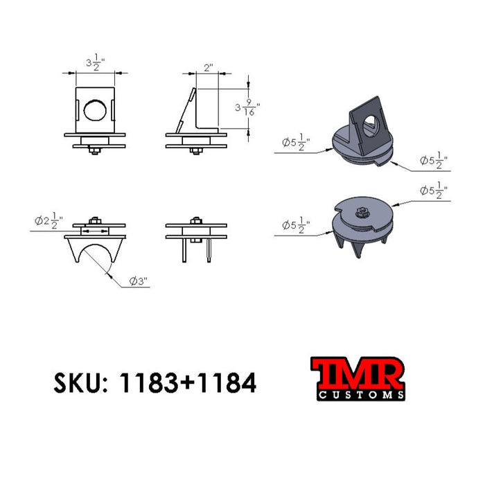 Coil Spring Buckets/Mounts - Assembly