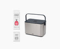 [hidden] Collect™ 4L Stainless-steel Food Waste Caddy Starter Set