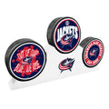 Columbus Blue Jacekts - 3 Puck Podium Set