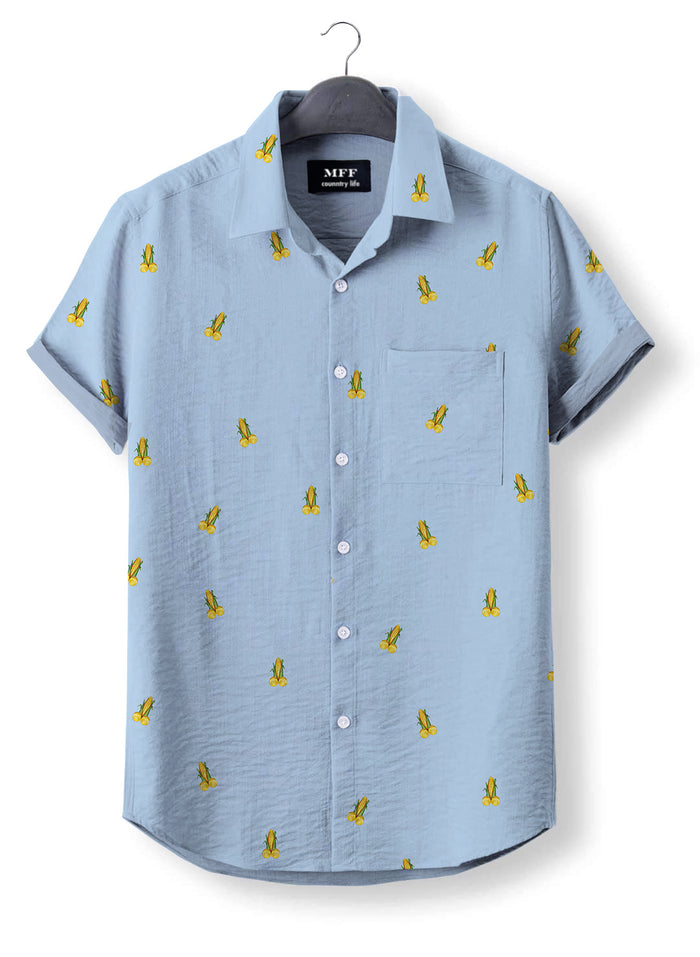 Corn icon pattern - Button Down Shirts