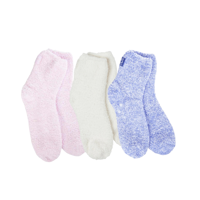 Cozy Quarter Socks With Grippers Solid Colors