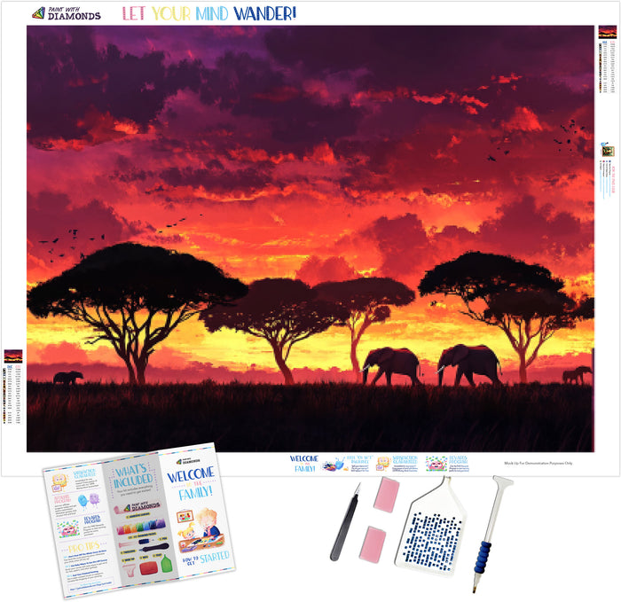 Crimson Skies of the Savannah