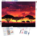Crimson Skies of the Savannah