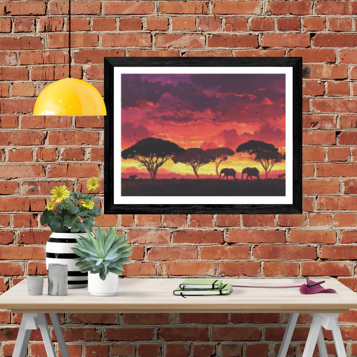 Crimson Skies of the Savannah