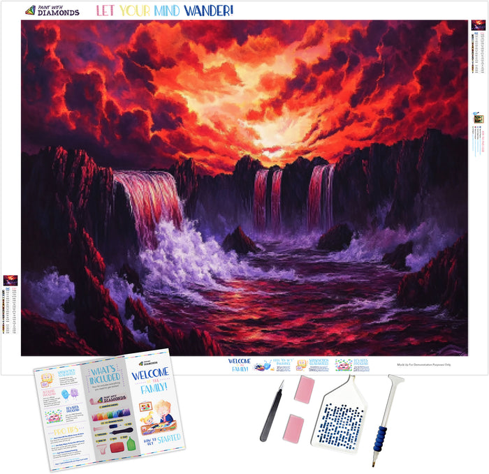 Crimson Waters of the Lava Falls