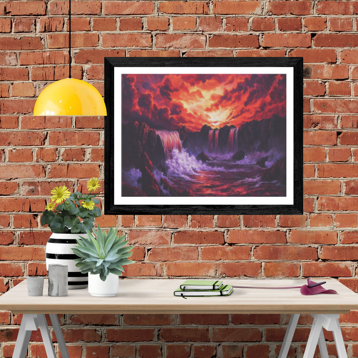 Crimson Waters of the Lava Falls