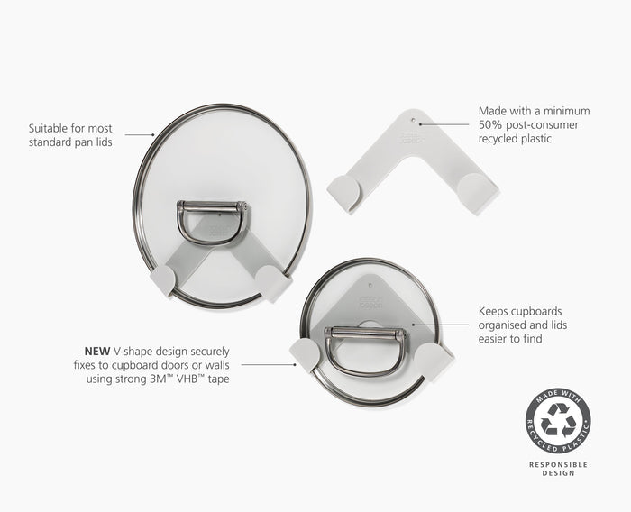 CupboardStore™ Set of 3 Pan Lid Holders