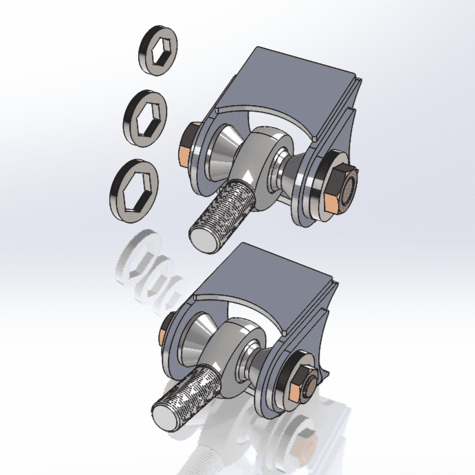 Deuling Design Captured Nut Plates - 8 PACK