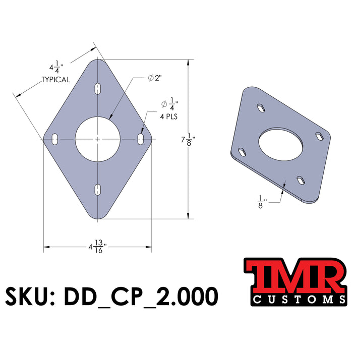 Deuling Design Roll Cage to Frame Plates