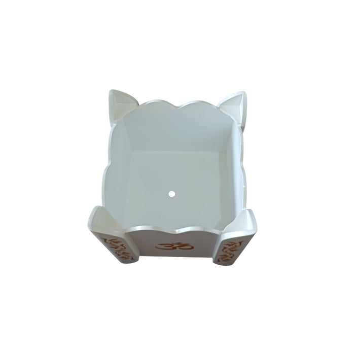 Divyam Tulsi Planter Pot / Stand With Floral Motif