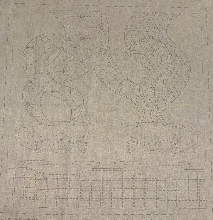 DV4265 Sashiko Teatime Panel in Natural