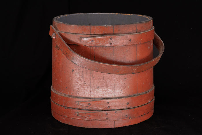 Early American Primitive Firkin Bucket