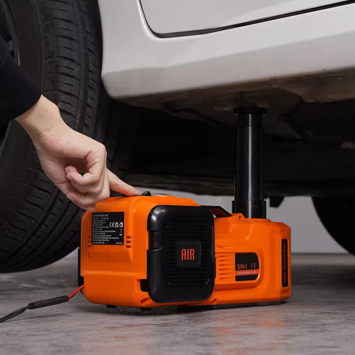 Easy Electric Car Jack Kit | 5-Ton Lift with Inflator Pump & Wrench – One-Button Tire Change by SKYSHALO