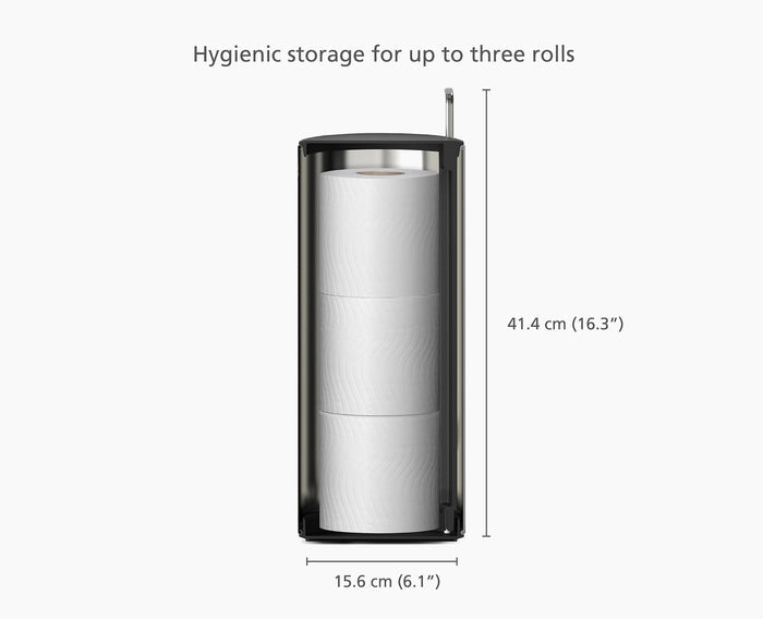 [half-width] Easystore™ Luxe Concealed Toilet Roll Holder - 70593 - DIMS
