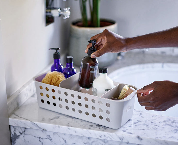 [hidden] [lifestyle] EasyStore™ Slimline Bathroom Storage Basket - 70586 - Image 2