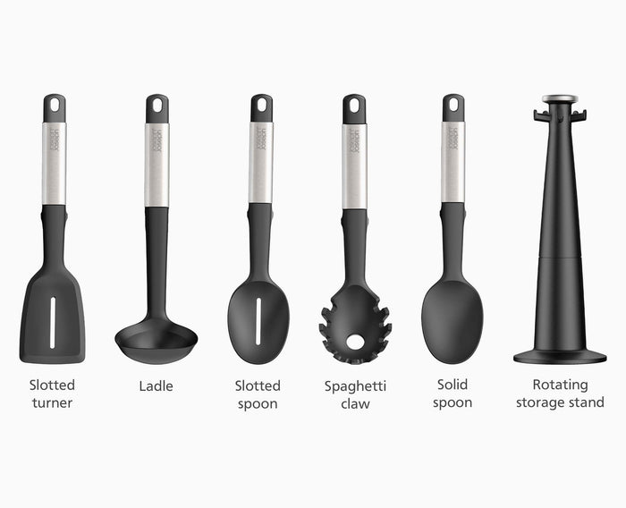 [half-width] Elevate™ Silicone 5-piece Utensils Carousel Set - 10567 - Image 8