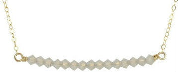 ENewton Design Crystal Bliss Gold Gray Opal Necklace