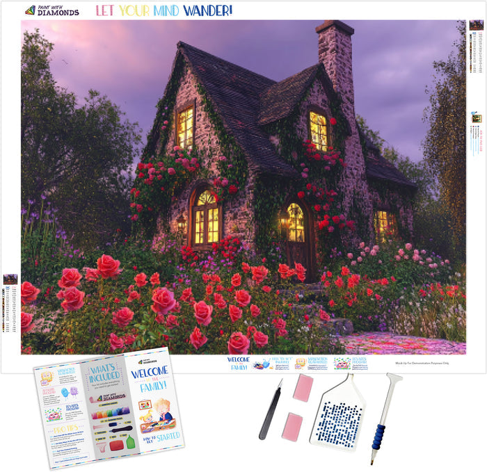 Evening Glow at Rosewood Cottage