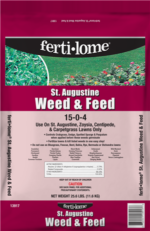 Fertilome St. Augustine Weed & Feed 15-0-4