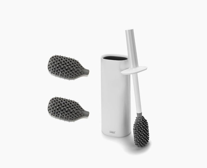 Flex™ TriBlade White Toilet Brush Starter Set