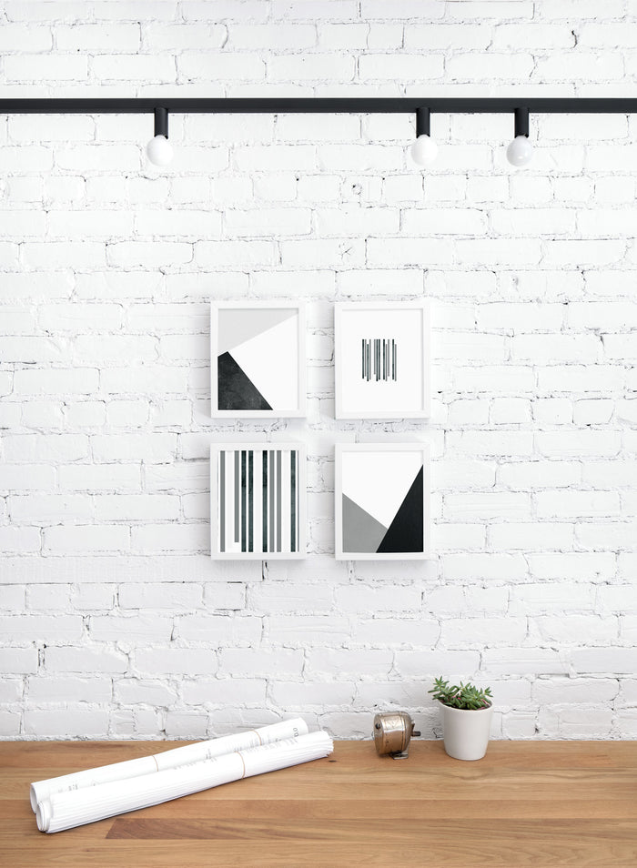 Scandinavian Folds art print by Opposite Wall with graphic abstract design - Personal office