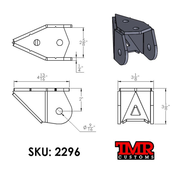 Frame Mount Lower Link Brackets
