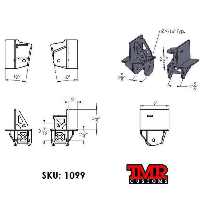 Frame Mounted 3 Link Brackets