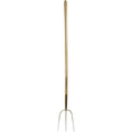 German 3-Tine Hay & Straw Fork with Curved Ash Handle