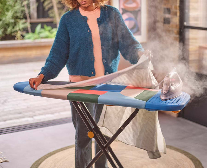 [hidden] [lifestyle] Glide 130cm Easy-store Ironing Board - Jonathan Lawes Print - 50044 - Image 2