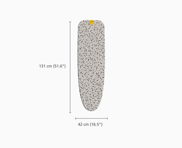 [half-width] Glide Compact Ironing Board Cover - 50048 - DIMS
