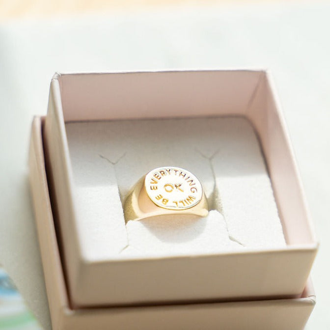 Gold Plated Signet Ring
