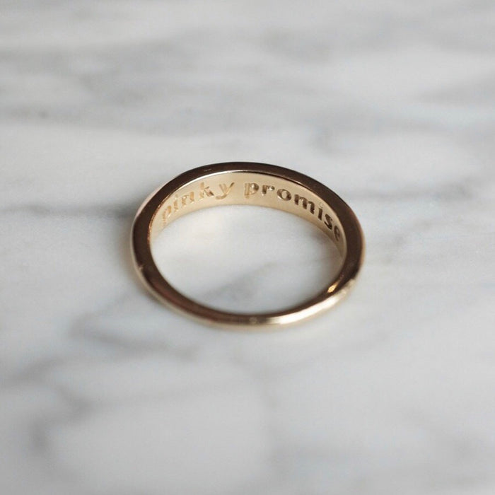 Gold Plated Pinky Promise Ring