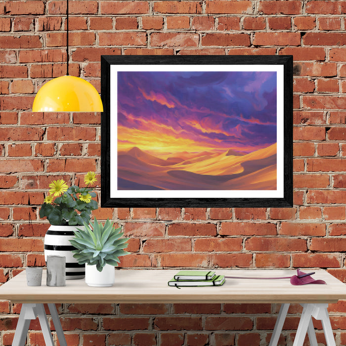 Golden Dunes Under Desert Skies