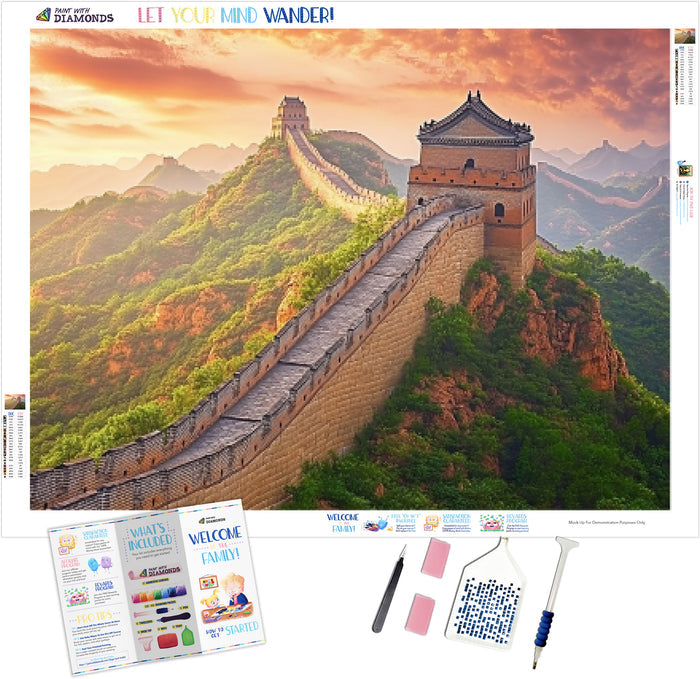 Golden Sunset at the Great Wall of China