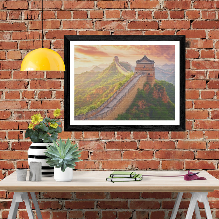 Golden Sunset at the Great Wall of China