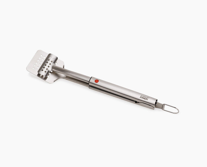 [hidden] GrillOut Stainless-Steel BBQ Turner Tongs with Extending Handle