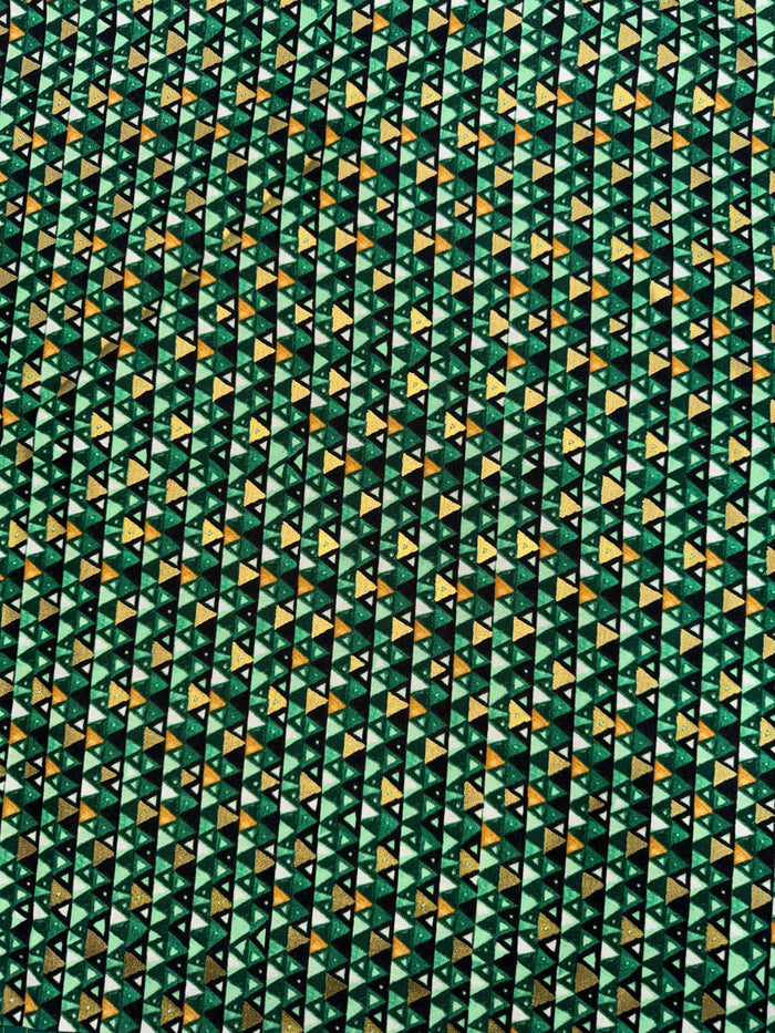 Gustav Klimt Gold and Green Triangles